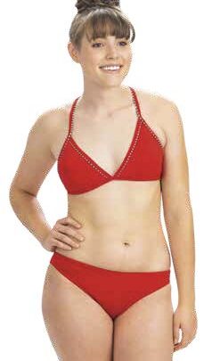 Solid Bikini Bottom Red