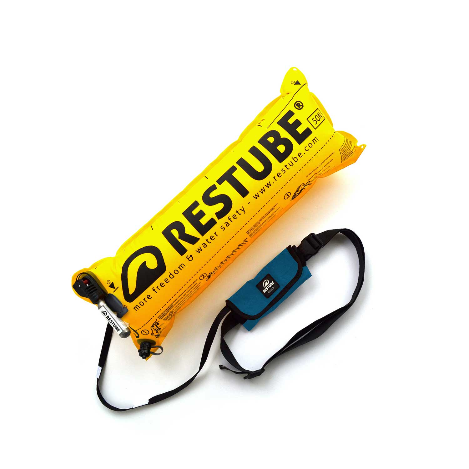 Restube beach_sea-blue - inflated